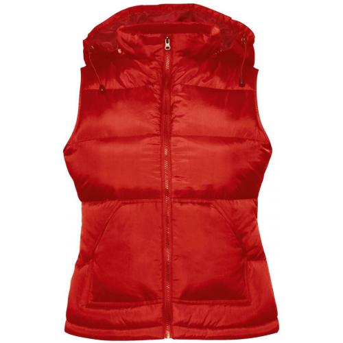 Dámská vesta s kapucí B&C Zen + - červená