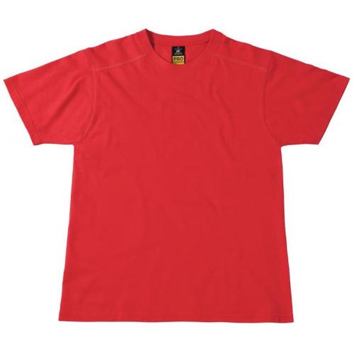 Pánske pracovné tričko B&C Perfect Pro - červené