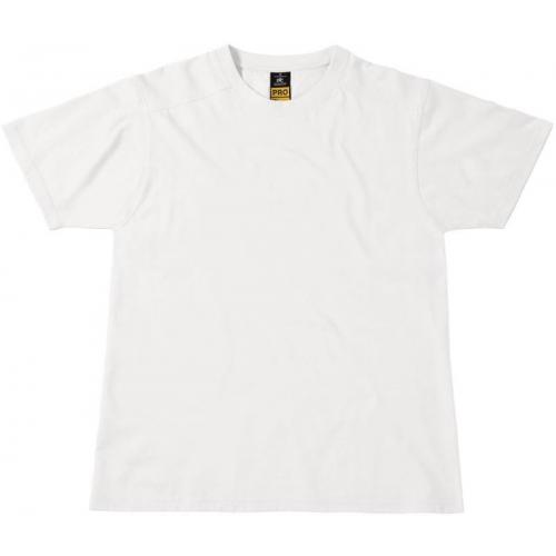 Pánské pracovní tričko B&C Perfect Pro - bílé