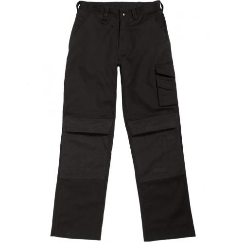 Pánské pracovní kalhoty B&C Universal Pro - černé