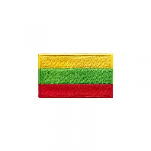 Nášivka nažehľovacia vlajka Litva 6,3x3,8 cm - farebná