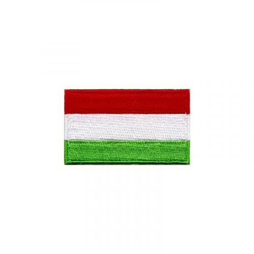 Nášivka nažehľovacia vlajka Maďarsko 6,3x3,8 cm - farebná