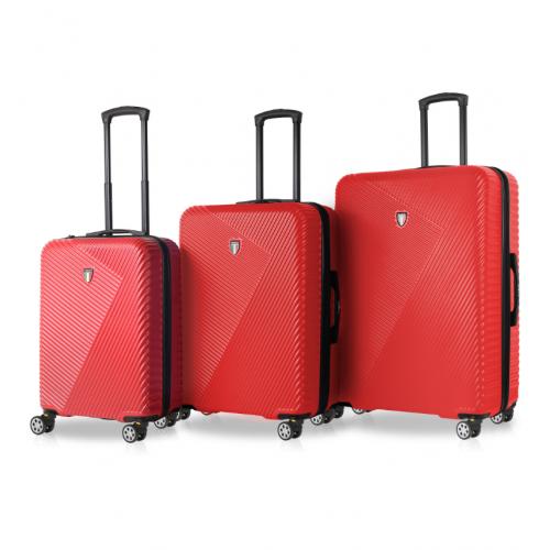 Súprava cestovných kufrov Tucci 0118 - červené