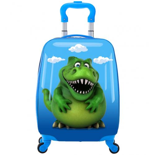 Dětský kufr Tucci Kids T-Rex 25 L - modrý