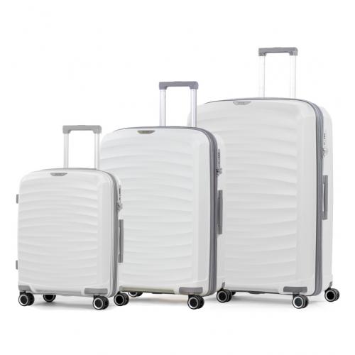 Súprava cestovných kufrov Rock 0212/3 35-120 l - biele