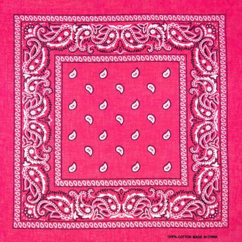 Bandana šátek Bist Style - tmavě růžový