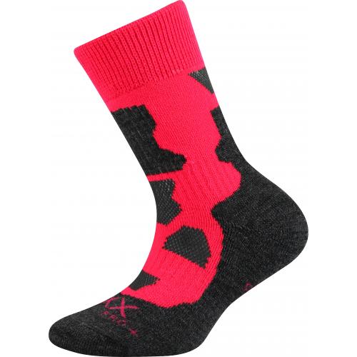 Ponožky detské zimné Voxx Etrexík - ružové-sivé