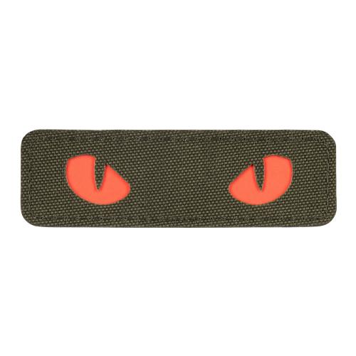 Nášivka M-Tac Cat Eyes Laser Cut GID - olivová-červená