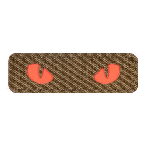 Nášivka M-Tac Cat Eyes Laser Cut GID - coyote-červená