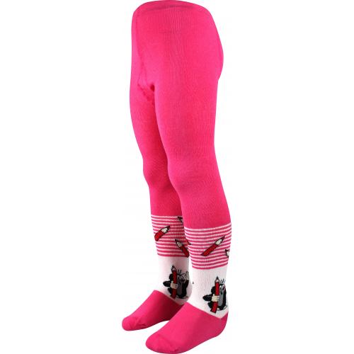 Punčochové kalhoty Voxx Krtek - tmavě růžové