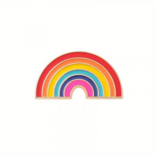 Odznak (pins) LGBT dúha 1,8 x 3 cm - farebný