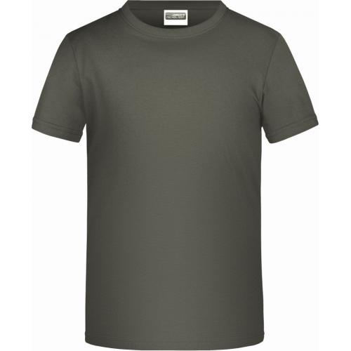 Dětské tričko krátký rukáv James & Nicholson - tmavě šedé