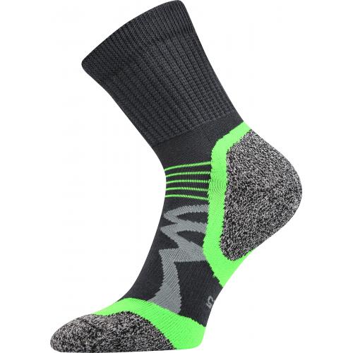 Ponožky funkčné unisex Voxx Simplex - tmavo sivé-zelené