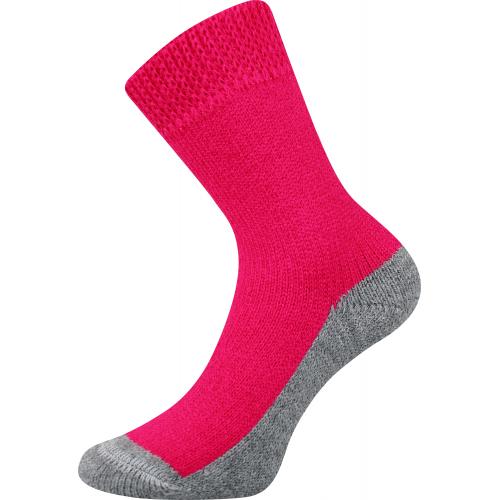 Ponožky unisex Boma Spací - tmavě růžové
