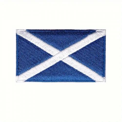 Nášivka nažehlovací vlajka Skotsko 6,3x3,8 cm - barevná