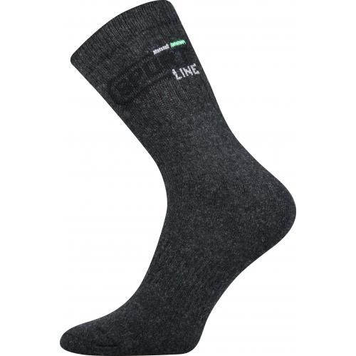 Ponožky unisex klasické Boma Spot - tmavo sivé