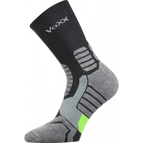 Ponožky kompresný unisex Voxx Ronin - tmavo sivé-čierne