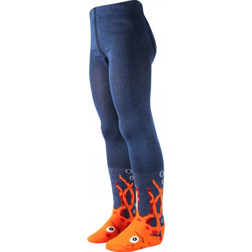 Punčochové kalhoty dětské Boma Max Chobotnice - modré-oranžové