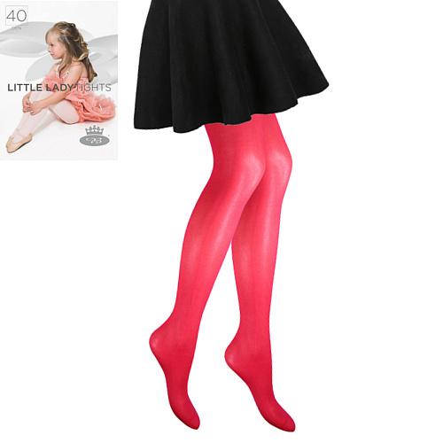 Punčochové kalhoty Lady B LITTLE LADY tights 40 DEN - tmavě růžové