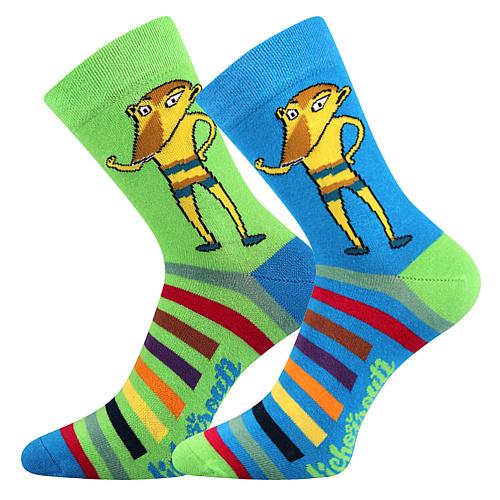 Ponožky pánské Boma Lichožrouti P - modré-zelené
