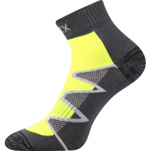 Športové ponožky Voxx Monsa - tmavo sivé-žlté