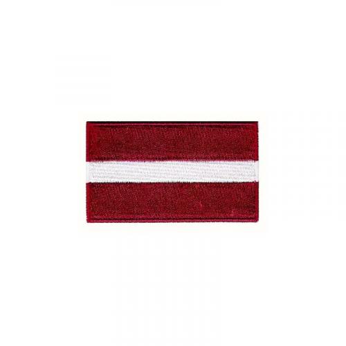 Nášivka nažehlovací vlajka Lotyšsko 6,3x3,8 cm - barevná