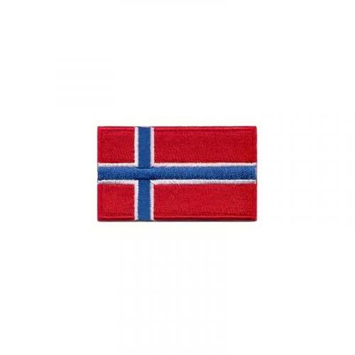 Nášivka nažehľovacia vlajka Nórsko 6,3x3,8 cm - farebná