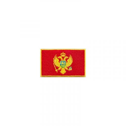 Nášivka nažehlovací vlajka Černá Hora 6,3x3,8 cm - barevná