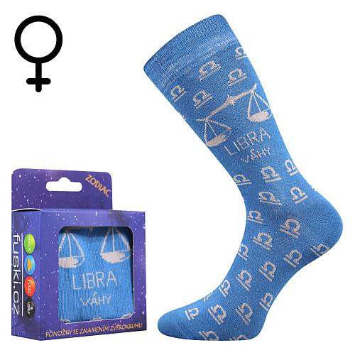 Ponožky klasické dámské Boma Váhy - modré