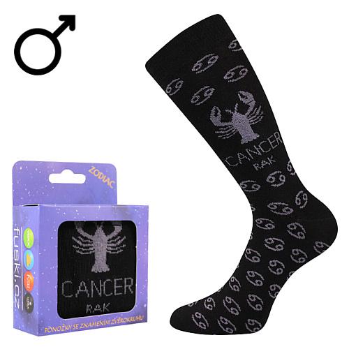 Ponožky klasické pánské Boma Rak - černé