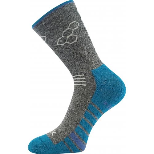 Ponožky športové unisex Voxx Virgo - tmavo sivé-modré