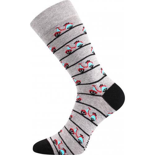 Ponožky trendy pánske Lonka Depate Vespa - sivé