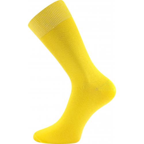 Ponožky unisex hladké Boma Radovana - žlté