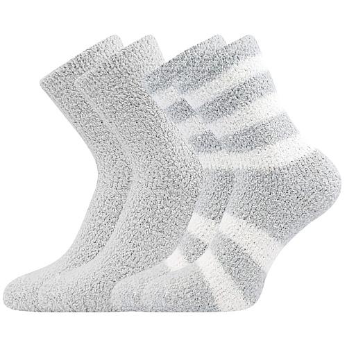 Ponožky dámske teplé Boma Svetlana 2 páry - sivé