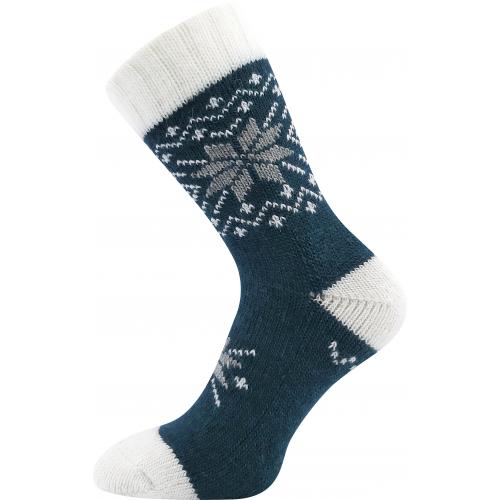 Ponožky vlněné unisex Voxx Alta - navy-bílé