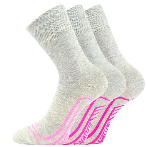 Ponožky dětské Voxx Linemulik 3 páry - šedé-růžové