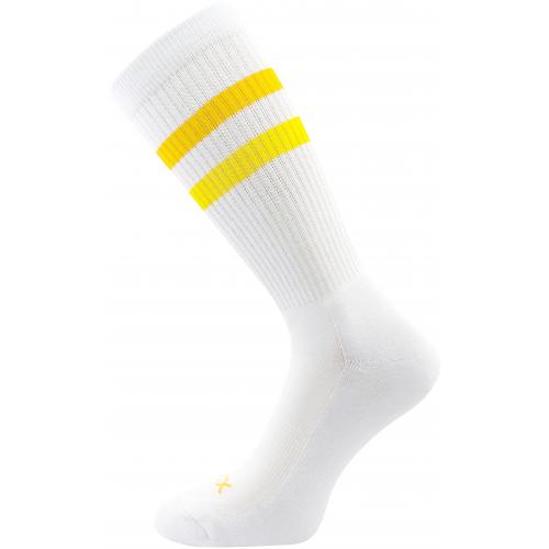Ponožky pánské sportovní Voxx Retran - bílé-žluté