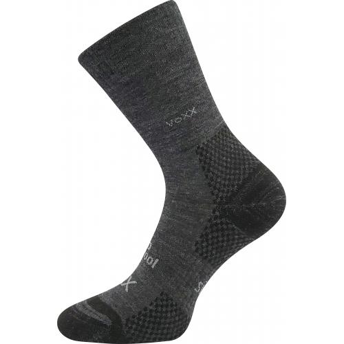 Ponožky unisex športové vlnené Voxx Menkar - tmavo sivé