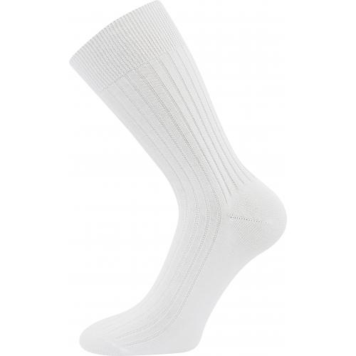 Ponožky pánské klasické Lonka Zebran - bílé