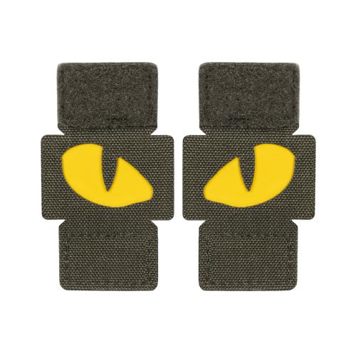 Nášivka M-Tac Tiger Eyes Laser Cut 2 ks - olivová-žltá