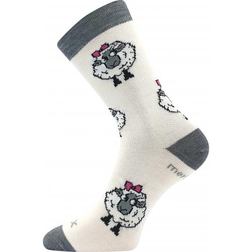 Ponožky dětské vlněné Voxx Vlněnka - bílé