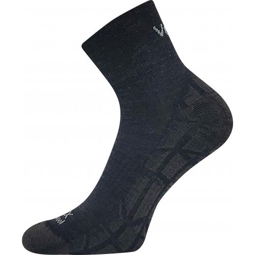 Ponožky unisex športové Voxx Twarix short - tmavo sivé