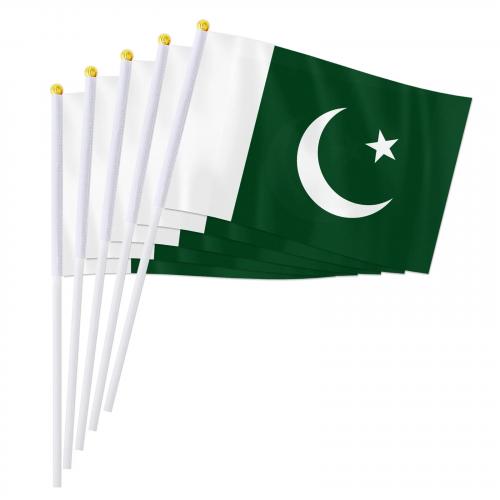 Vlajka Pákistán 14 x 21 cm na plastové tyčce