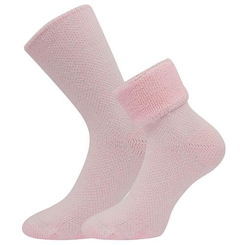 Ponožky unisex teplé Boma Polaris - svetlo ružové