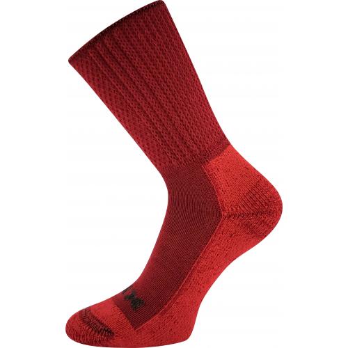 Ponožky unisex silné Voxx Vaasa - tmavě červené