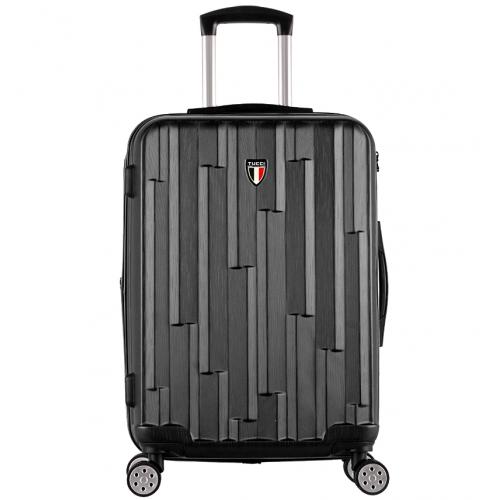 Cestovní kufr Tucci 0158 Riflettore T-0272/3-M ABS - černý