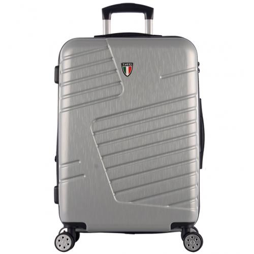 Cestovný kufor Tucci Boschetti T-0278/3-L ABS - strieborný