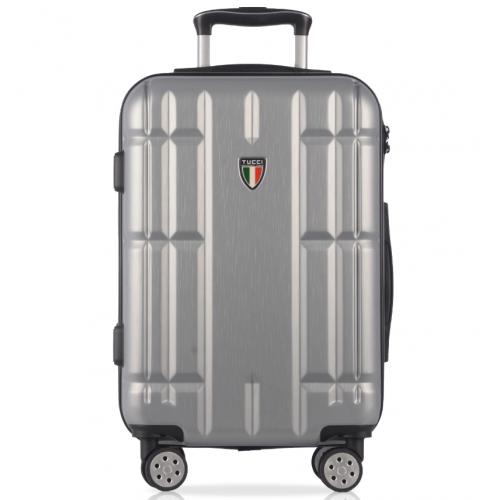 Cestovní kufr Tucci Massa T-0279/3-L + ABS - stříbrný