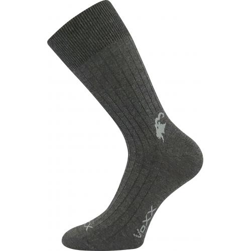 Ponožky unisex slabé Voxx Cashmere love - tmavo sivé