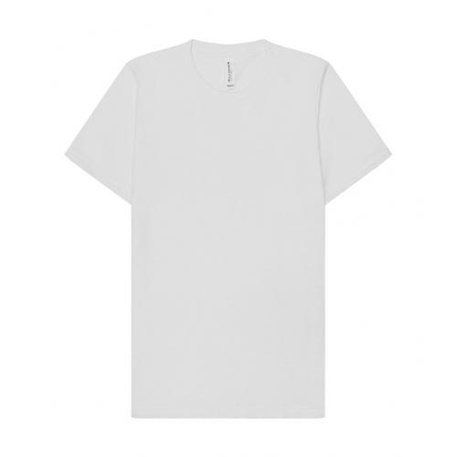 Tričko unisex B&C EcoMax s krátkymi rukávmi - biele